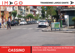 pubblicità transenne largo dante cassino