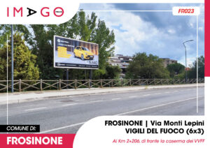 Pubblicità Via dei Monti Lepini - Frosinone